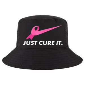 Just Cure It Breast Cancer Awareness Cool Comfort Performance Bucket Hat