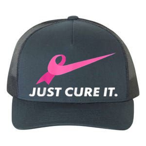 Just Cure It Breast Cancer Awareness Yupoong Adult 5-Panel Trucker Hat