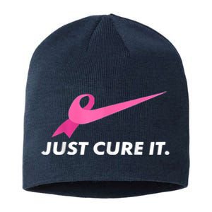 Just Cure It Breast Cancer Awareness Sustainable Beanie