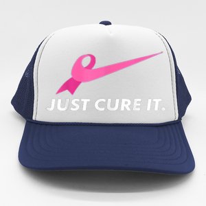 Just Cure It Breast Cancer Awareness Trucker Hat