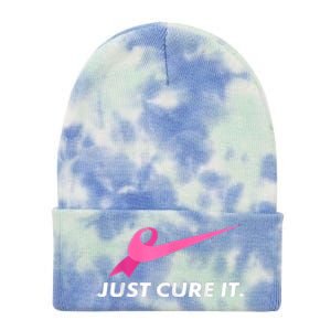 Just Cure It Breast Cancer Awareness Tie Dye 12in Knit Beanie