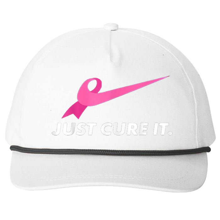 Just Cure It Breast Cancer Awareness Snapback Five-Panel Rope Hat