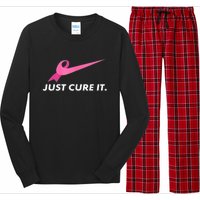 Just Cure It Breast Cancer Awareness Long Sleeve Pajama Set