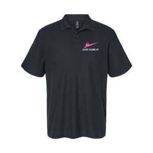 Just Cure It Breast Cancer Awareness Softstyle Adult Sport Polo