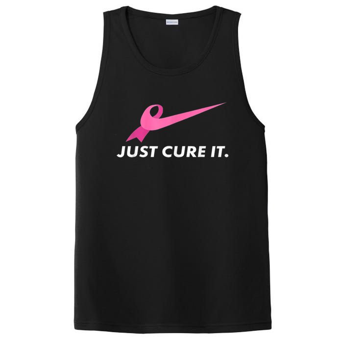 Just Cure It Breast Cancer Awareness PosiCharge Competitor Tank