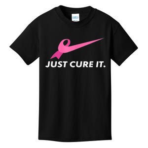 Just Cure It Breast Cancer Awareness Kids T-Shirt