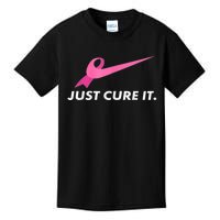 Just Cure It Breast Cancer Awareness Kids T-Shirt