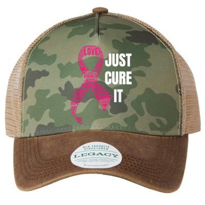 Just Cure It Breast Cancer Awareness Legacy Tie Dye Trucker Hat