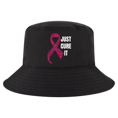 Just Cure It Breast Cancer Awareness Cool Comfort Performance Bucket Hat