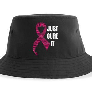 Just Cure It Breast Cancer Awareness Sustainable Bucket Hat