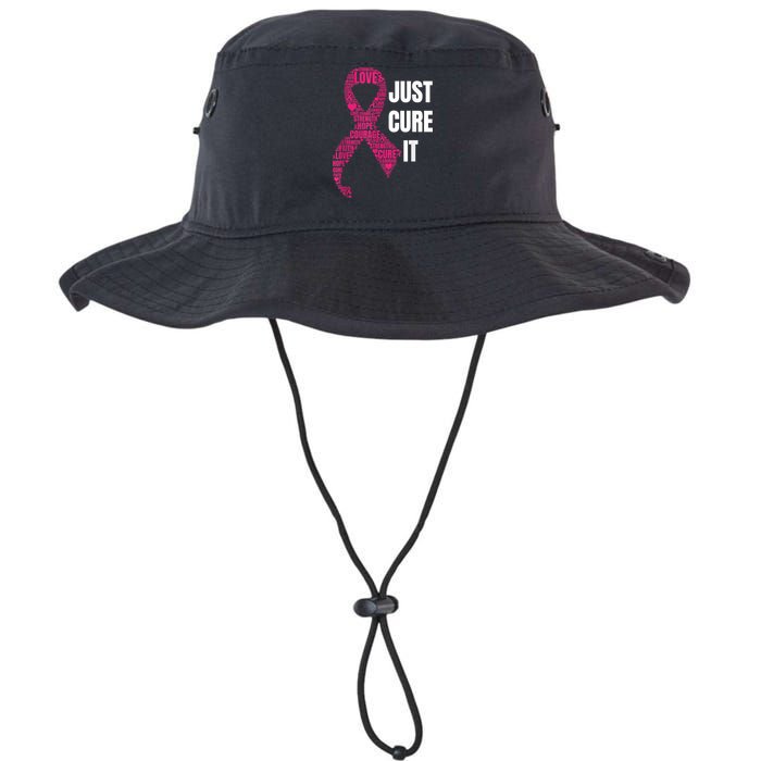 Just Cure It Breast Cancer Awareness Legacy Cool Fit Booney Bucket Hat