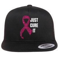 Just Cure It Breast Cancer Awareness Flat Bill Trucker Hat