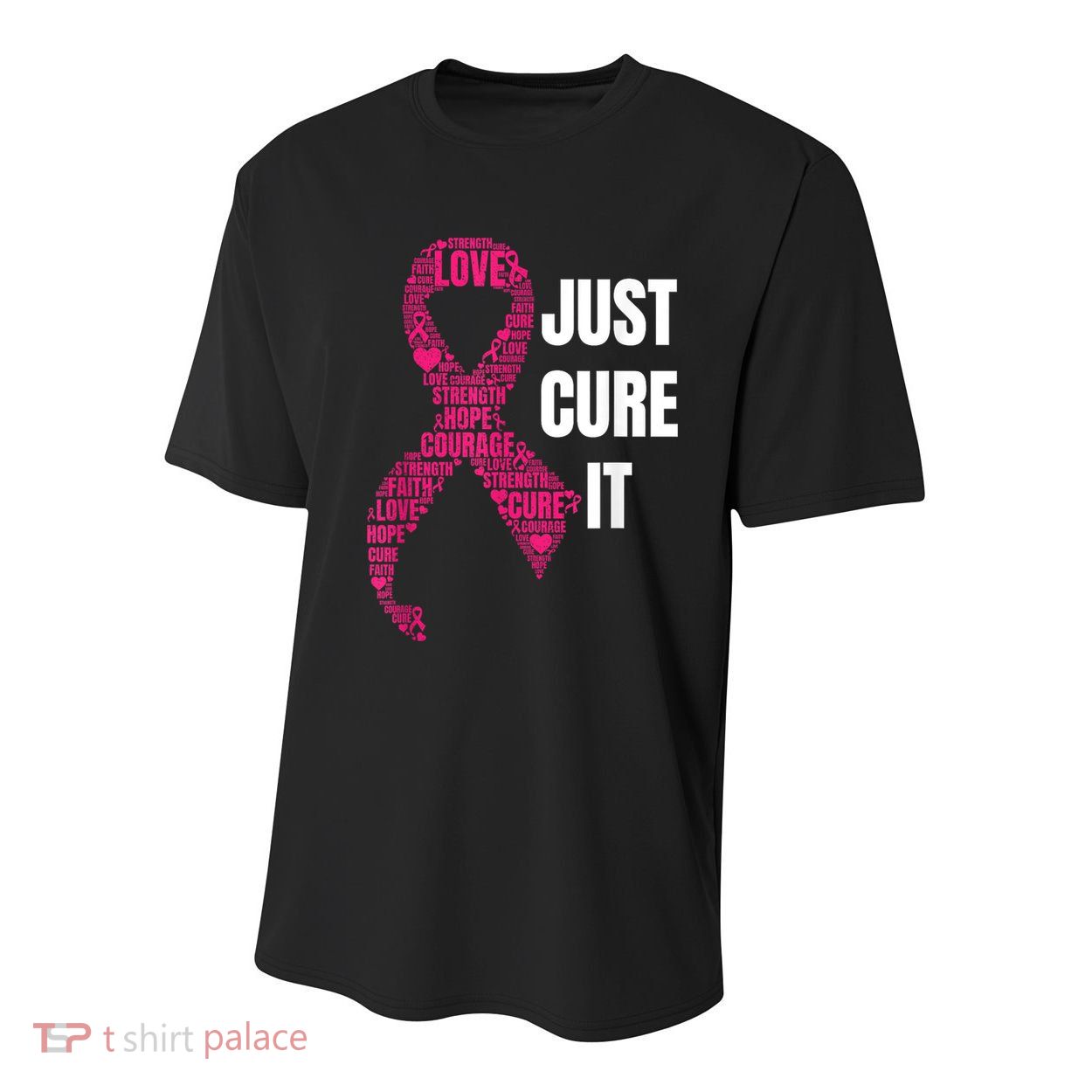 Just Cure It Breast Cancer Awareness Youth Performance Sprint T-Shirt