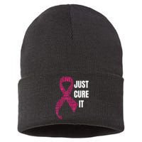 Just Cure It Breast Cancer Awareness Sustainable Knit Beanie