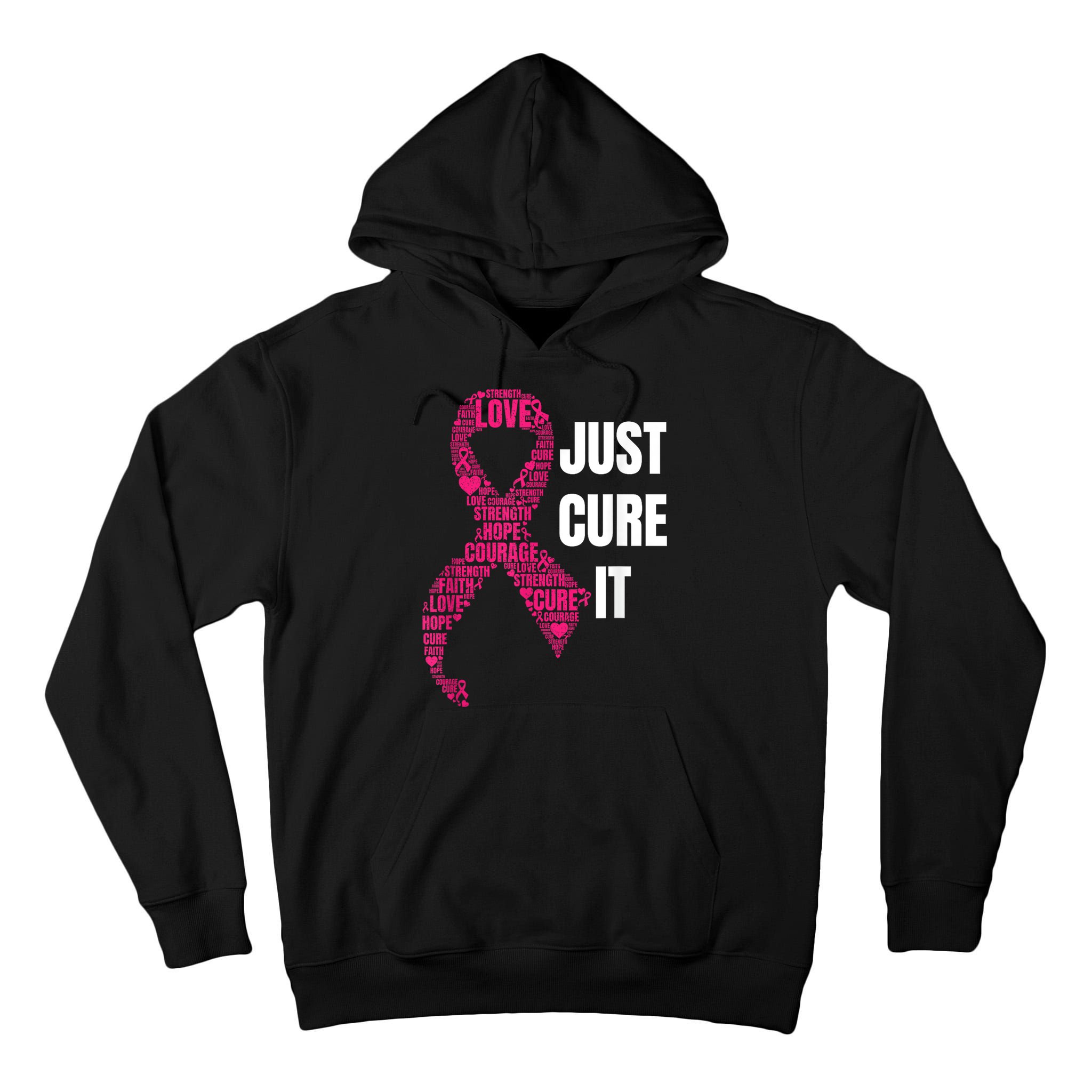 Just Cure It Breast Cancer Awareness Tall Hoodie