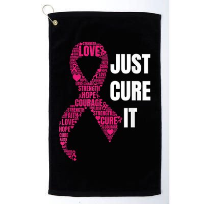 Just Cure It Breast Cancer Awareness Golf Towel
