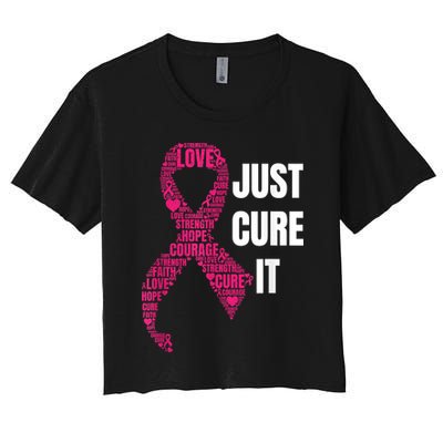 Just Cure It Breast Cancer Awareness Crop Top