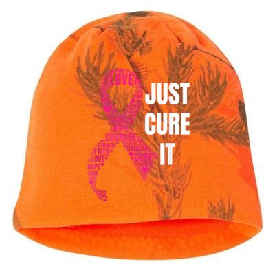 Just Cure It Breast Cancer Awareness Kati - Camo Knit Beanie