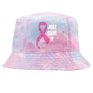 Just Cure It Breast Cancer Awareness Tie-Dyed Bucket Hat