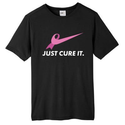 Just Cure It Breast Cancer Awareness Tall Fusion ChromaSoft Performance T-Shirt