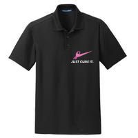 Just Cure It Breast Cancer Awareness Dry Zone Grid Polo