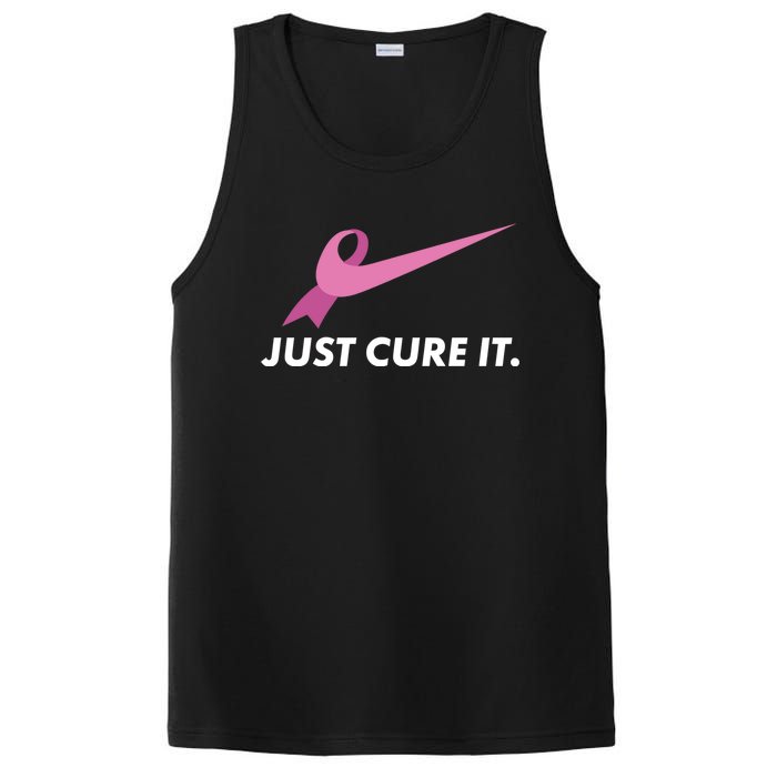 Just Cure It Breast Cancer Awareness PosiCharge Competitor Tank