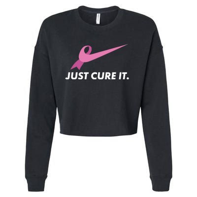 Just Cure It Breast Cancer Awareness Cropped Pullover Crew