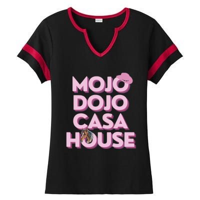 Just Chilling In My Mojo Dojo Casa House Ken Ladies Halftime Notch Neck Tee