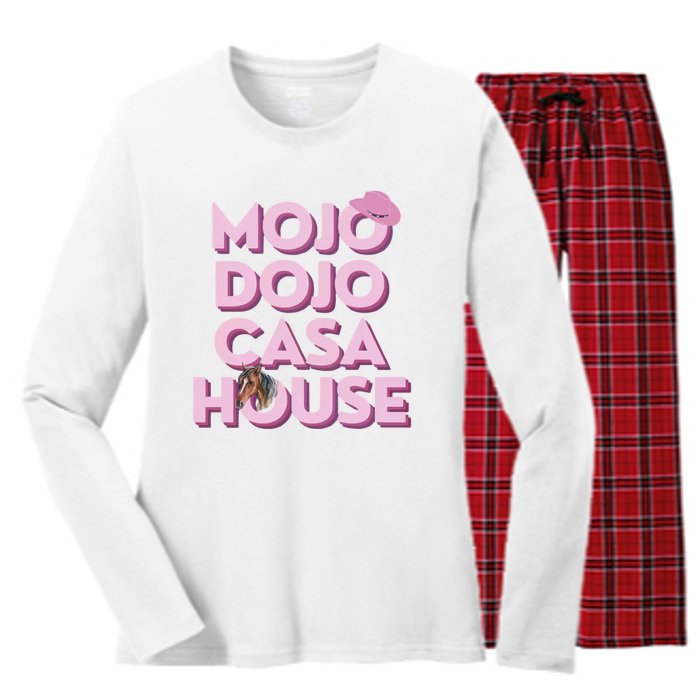 Just Chilling In My Mojo Dojo Casa House Ken Women's Long Sleeve Flannel Pajama Set 