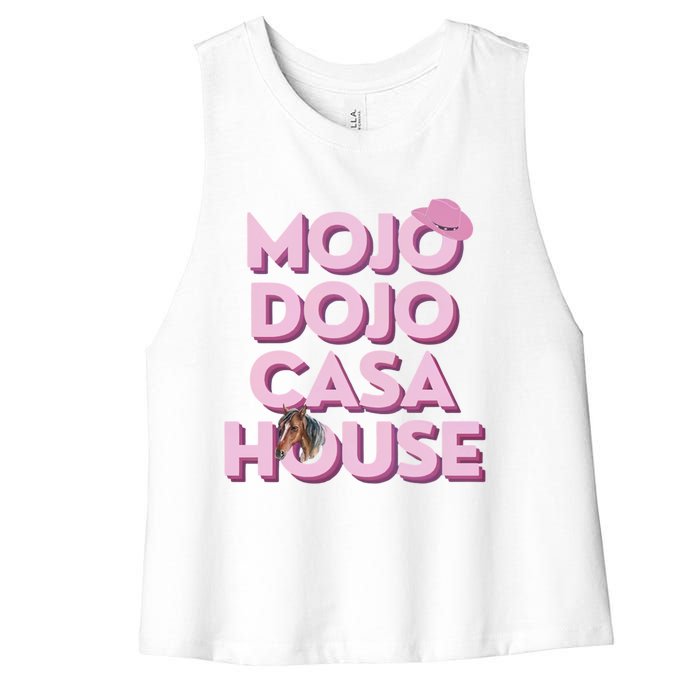 Just Chilling In My Mojo Dojo Casa House Ken Women's Racerback Cropped Tank