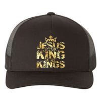 Jesus Christ Is King Faith Gold Bible Quote Gift Yupoong Adult 5-Panel Trucker Hat