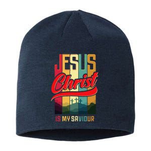 Jesus Christ Is My Saviour Jesus Is My Savior King & Lord Sustainable Beanie