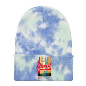 Jesus Christ Is My Saviour Jesus Is My Savior King & Lord Tie Dye 12in Knit Beanie