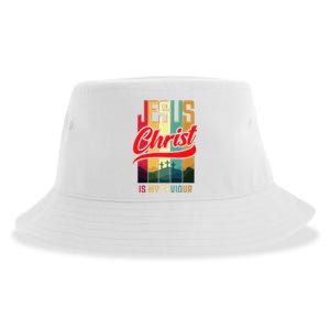 Jesus Christ Is My Saviour Jesus Is My Savior King & Lord Sustainable Bucket Hat