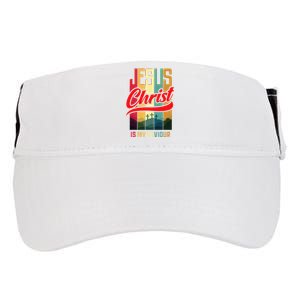 Jesus Christ Is My Saviour Jesus Is My Savior King & Lord Adult Drive Performance Visor