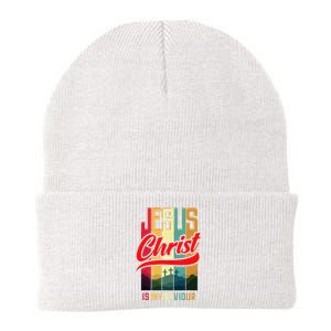 Jesus Christ Is My Saviour Jesus Is My Savior King & Lord Knit Cap Winter Beanie