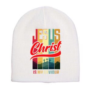 Jesus Christ Is My Saviour Jesus Is My Savior King & Lord Short Acrylic Beanie