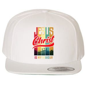 Jesus Christ Is My Saviour Jesus Is My Savior King & Lord Wool Snapback Cap