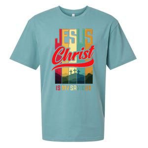 Jesus Christ Is My Saviour Jesus Is My Savior King & Lord Sueded Cloud Jersey T-Shirt