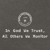 Jack Cia In God We Trust All Others We Monitor Cotton Canvas Backpack