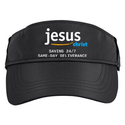 Jesus Christ Is Saving 247 Deliverance The Same Day Adult Drive Performance Visor