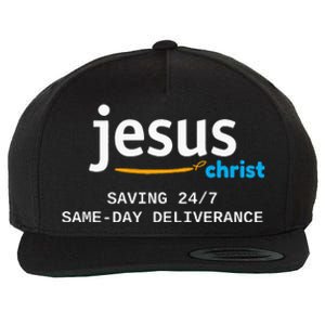 Jesus Christ Is Saving 247 Deliverance The Same Day Wool Snapback Cap