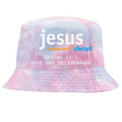 Jesus Christ Is Saving 247 Deliverance The Same Day Tie-Dyed Bucket Hat