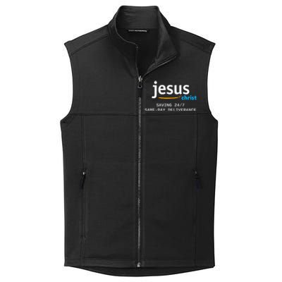 Jesus Christ Is Saving 247 Deliverance The Same Day Collective Smooth Fleece Vest