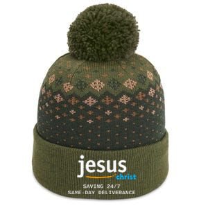 Jesus Christ Is Saving 247 Deliverance The Same Day The Baniff Cuffed Pom Beanie