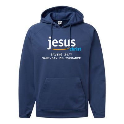 Jesus Christ Is Saving 247 Deliverance The Same Day Performance Fleece Hoodie