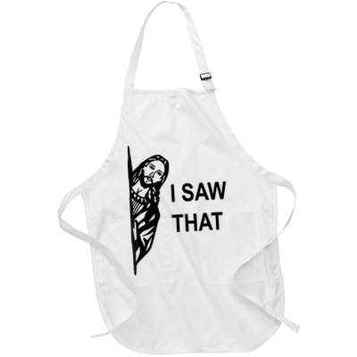 Jesus Christian I Saw That Funny God Apron