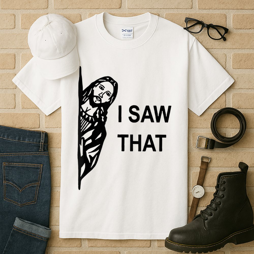 Jesus Christian I Saw That Funny God Tall T-Shirt