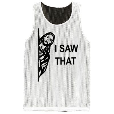 Jesus Christian I Saw That Funny God Mesh Reversible Basketball Jersey Tank