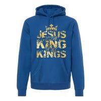 Jesus Christ Is King Faith Gold Bible Quote Gift Premium Hoodie